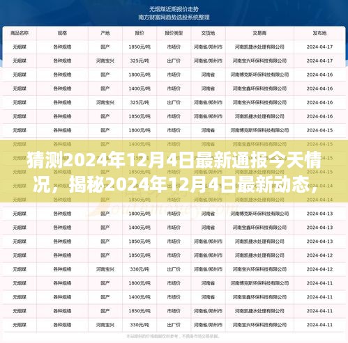 揭秘最新动态，2024年12月4日局势深度解读与最新通报简报