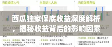 西瓜独家保底收益深度解析，揭秘收益背后的影响因素