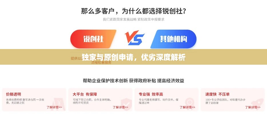 独家与原创申请，优劣深度解析